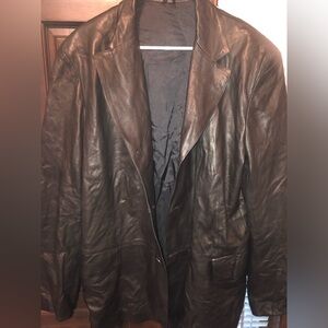 Ruffo leather blazer jacket